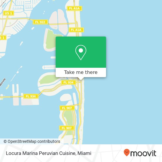 Locura Marina Peruvian Cuisine map