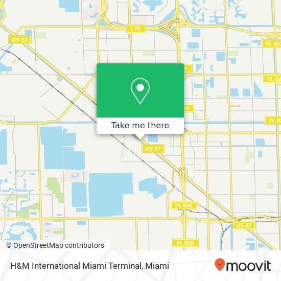 Mapa de H&M International Miami Terminal