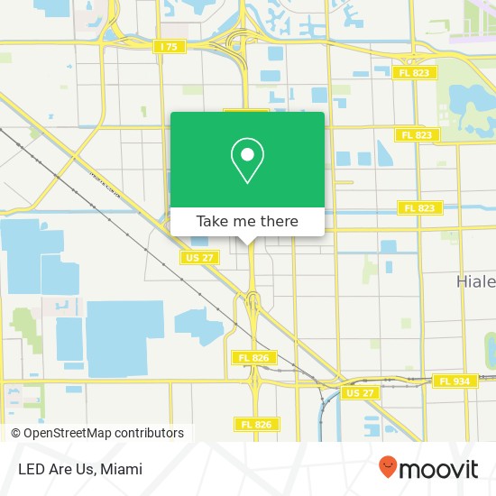 LED Are Us map
