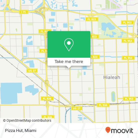 Pizza Hut map