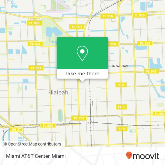 Miami AT&T Center map