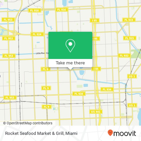 Mapa de Rocket Seafood Market & Grill