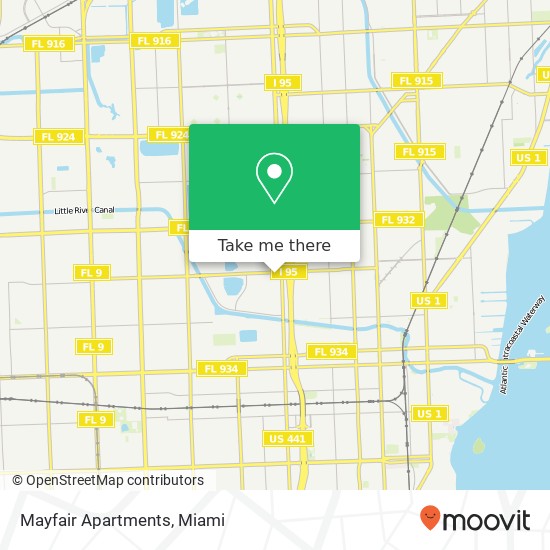 Mapa de Mayfair Apartments