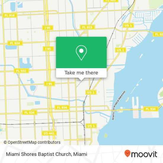 Mapa de Miami Shores Baptist Church