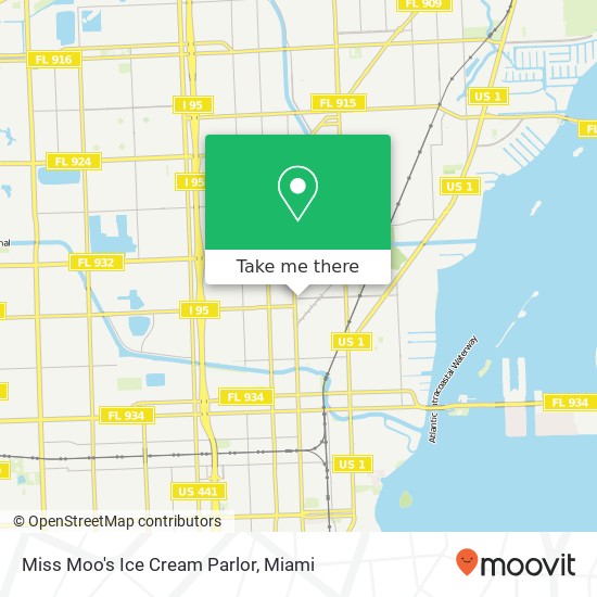 Mapa de Miss Moo's Ice Cream Parlor