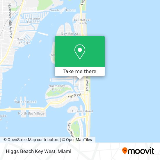 Mapa de Higgs Beach Key West