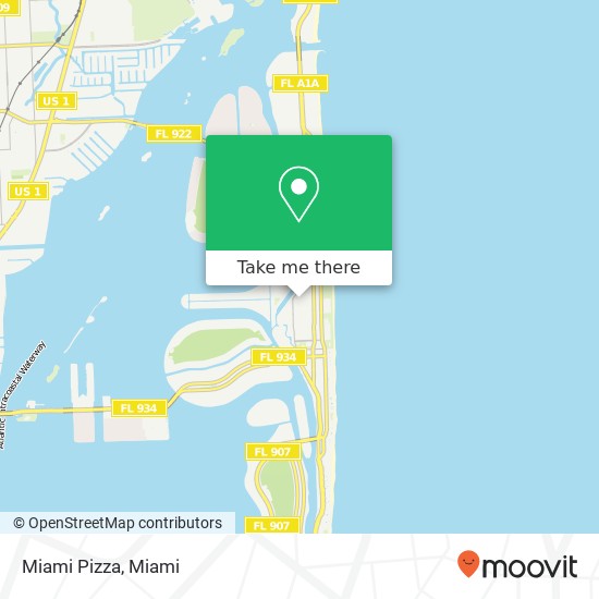 Mapa de Miami Pizza