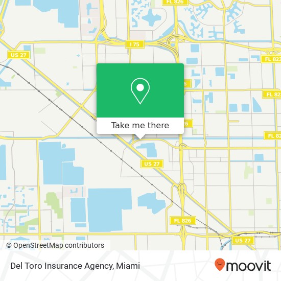 Mapa de Del Toro Insurance Agency