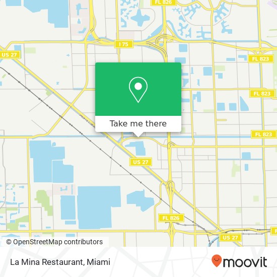 La Mina Restaurant map