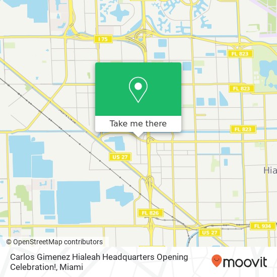 Mapa de Carlos Gimenez Hialeah Headquarters Opening Celebration!