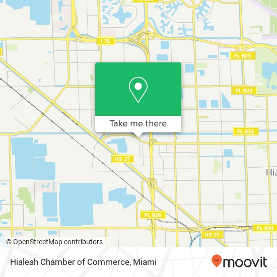 Hialeah Chamber of Commerce map