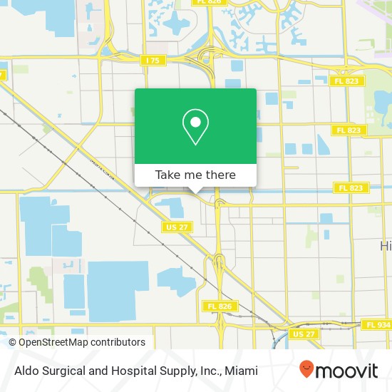 Aldo Surgical and Hospital Supply, Inc. map