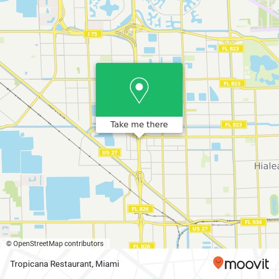 Tropicana Restaurant map