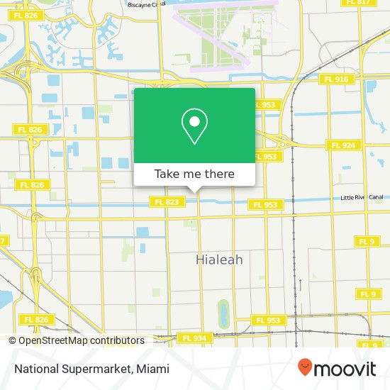 National Supermarket map