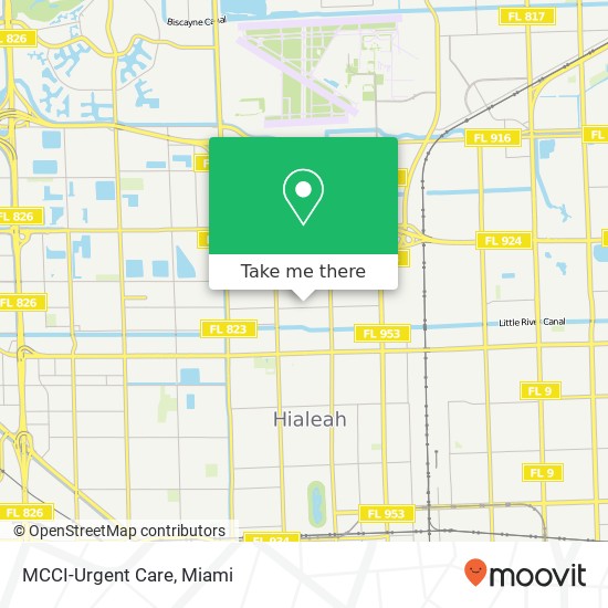 MCCI-Urgent Care map