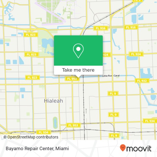 Bayamo Repair Center map