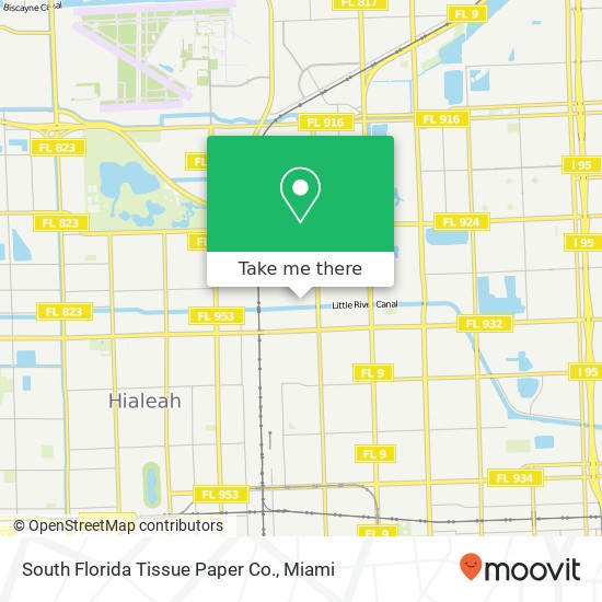 South Florida Tissue Paper Co. map