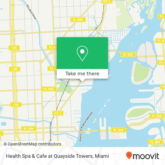 Mapa de Health Spa & Cafe at Quayside Towers