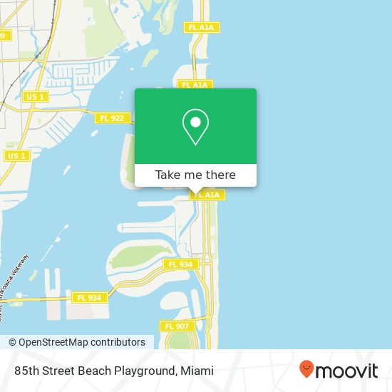 Mapa de 85th Street Beach Playground