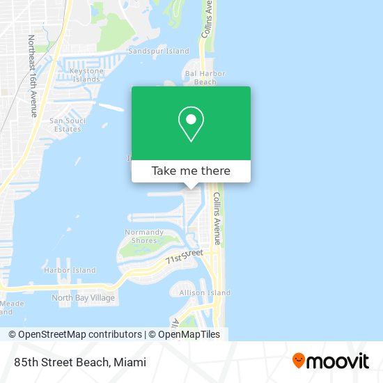85th Street Beach map