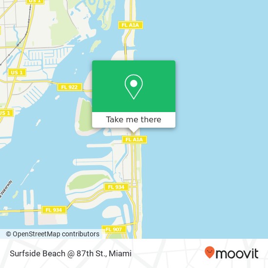 Surfside Beach @ 87th St. map