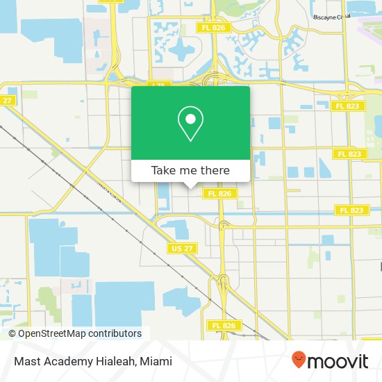 Mast Academy Hialeah map