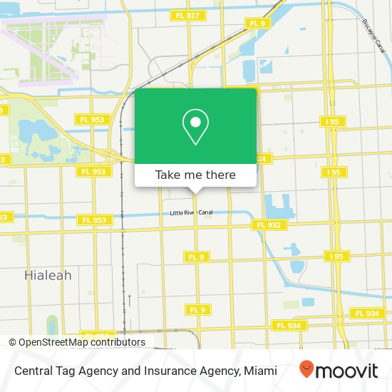 Mapa de Central Tag Agency and Insurance Agency