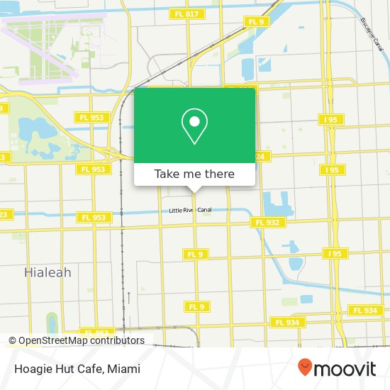 Hoagie Hut Cafe map