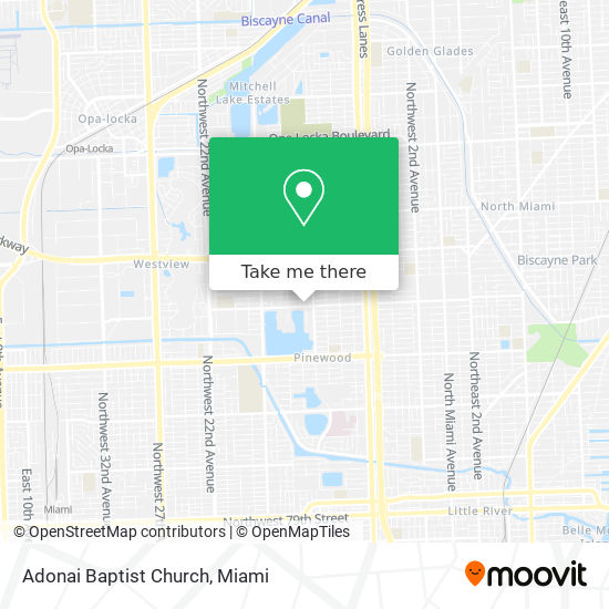 Adonai Baptist Church map