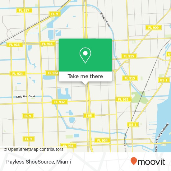 Mapa de Payless ShoeSource