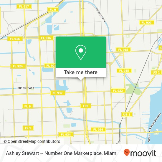 Ashley Stewart -- Number One Marketplace map