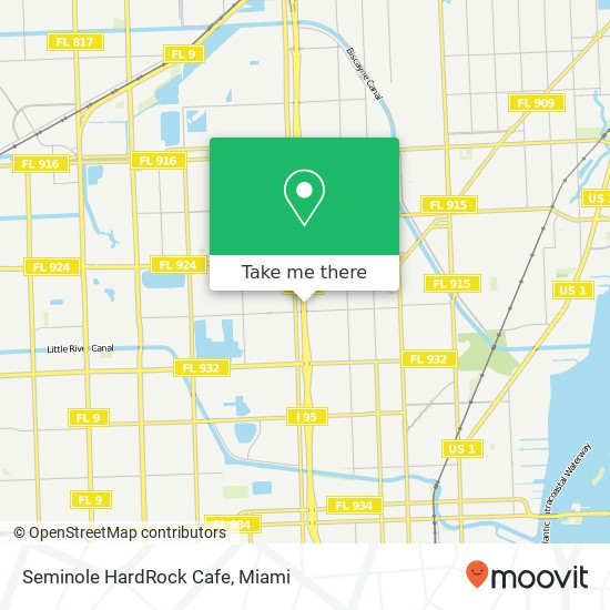 Mapa de Seminole HardRock Cafe
