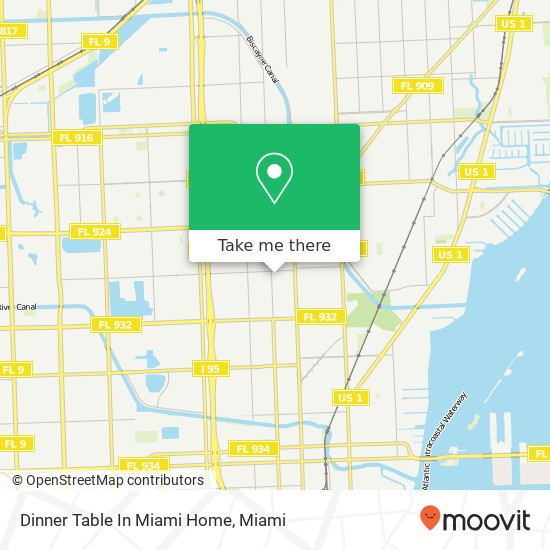 Dinner Table In Miami Home map