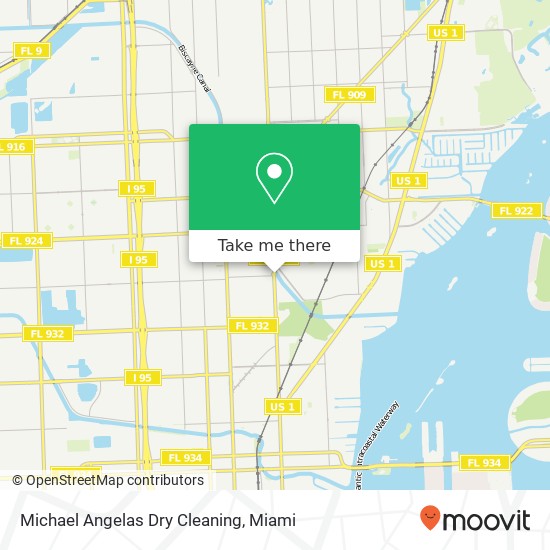 Mapa de Michael Angelas Dry Cleaning