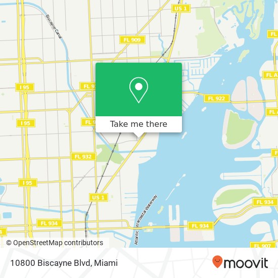 10800 Biscayne Blvd map