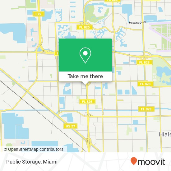 Public Storage map