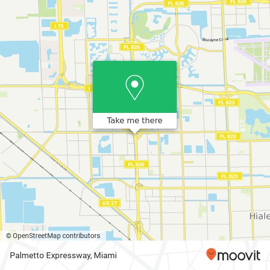 Palmetto Expressway map