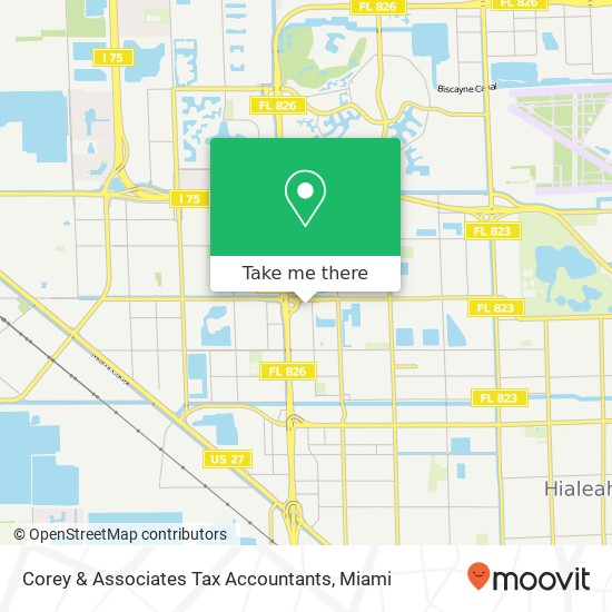 Mapa de Corey & Associates Tax Accountants