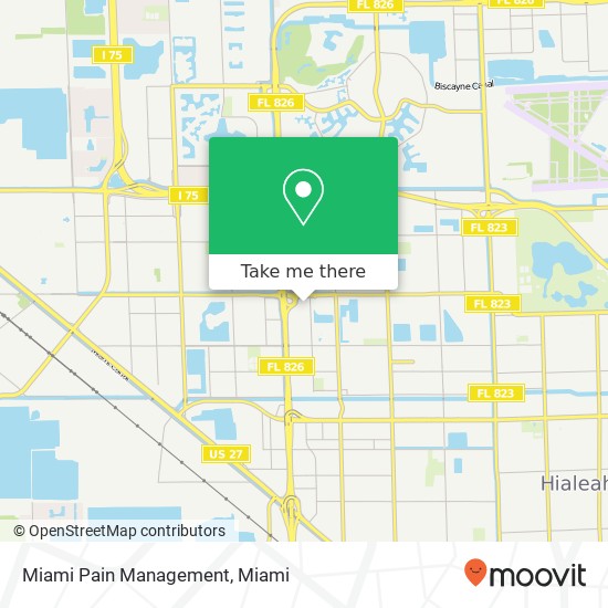 Miami Pain Management map