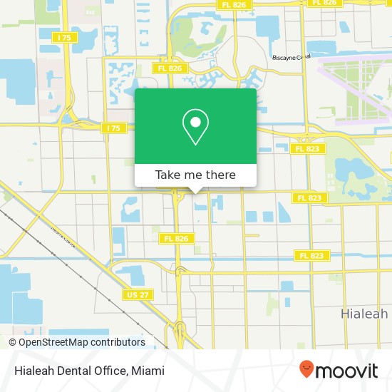 Hialeah Dental Office map