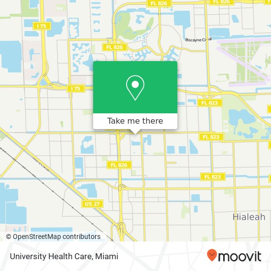 Mapa de University Health Care