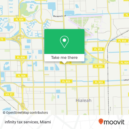 infinity tax services map