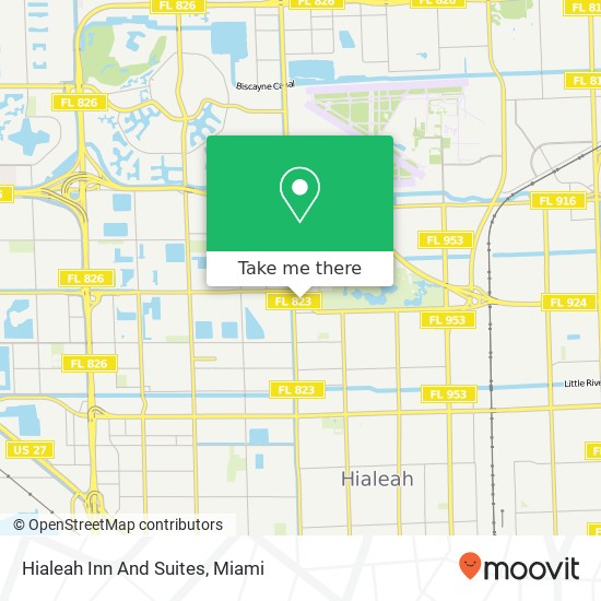 Mapa de Hialeah Inn And Suites