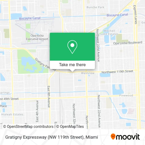 Gratigny Expressway (NW 119th Street) map
