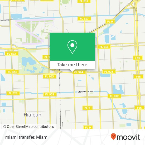 Mapa de miami transfer