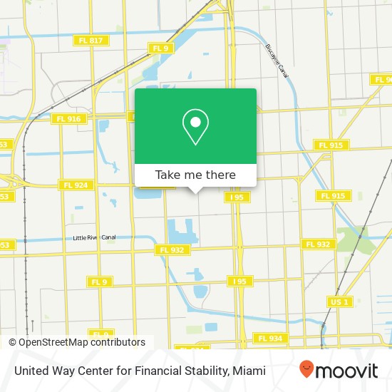 United Way Center for Financial Stability map