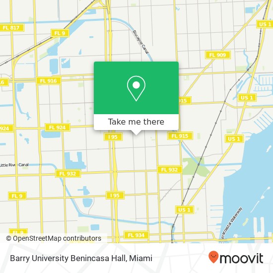 Barry University Benincasa Hall map