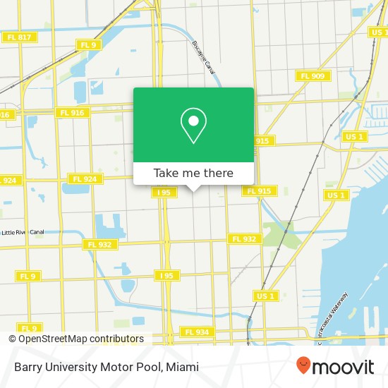 Barry University Motor Pool map