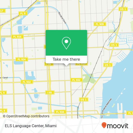 ELS Language Center map