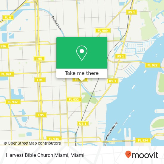 Harvest Bible Church Miami map